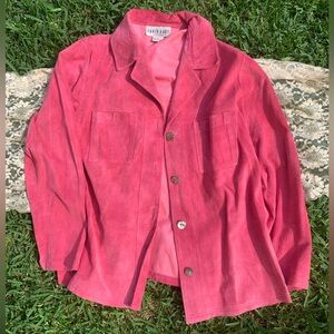 Vintage Hot Pink Suede David Dart Jacket